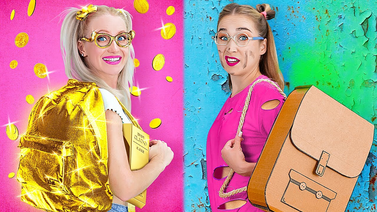 Rich Kid vs Broke Kid! Adopted by Billionaires Rich vs Broke