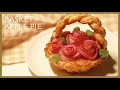 バスケットローズアップルパイの作り方/パイアート/Basket Apple Pie recipe/TAROROOM