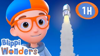 FLOATING IN SPACE! ☁️👨🚀 | Blippi Wonders | Educational Kids Videos | Moonbug Kids
