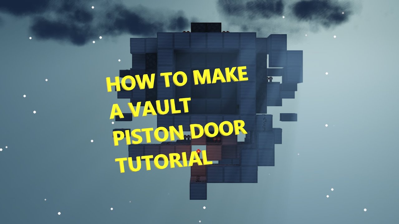 How To Make A VAULT PISTON DOOR In Minecraft - YouTube