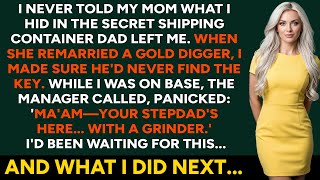 I Never Told My Mom What Was Hidden in Dad’s Shipping Container — Her New Husband Found Out Too Late