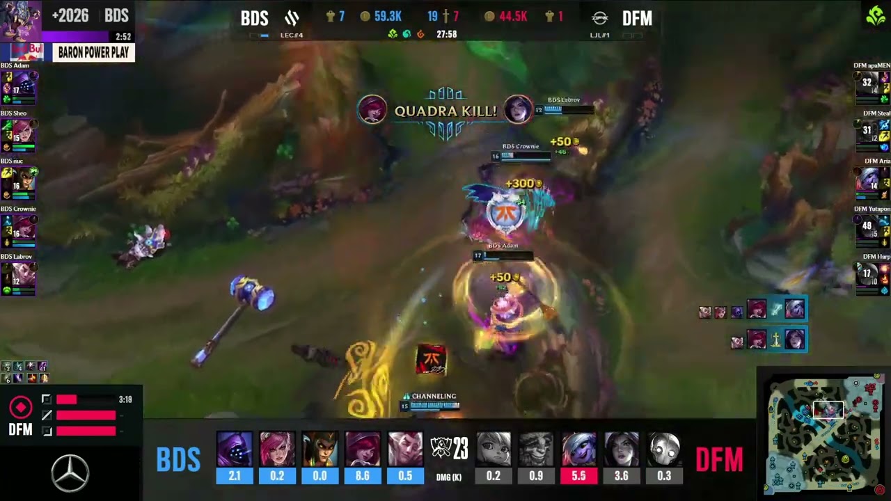 Crownie Xayah Penta vs DFM to win elimination match | BDS vs DFM | 