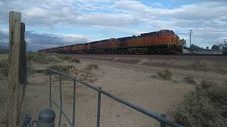 WB BNSF Power Move Train At Lenwood CA! #bigbossrailfanner