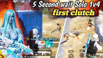 5 Second  Wait Solo 1v4 First Clutch Godl ashish YT Solo vs Squad😱 #godlike #godlashishyt #gaming 
