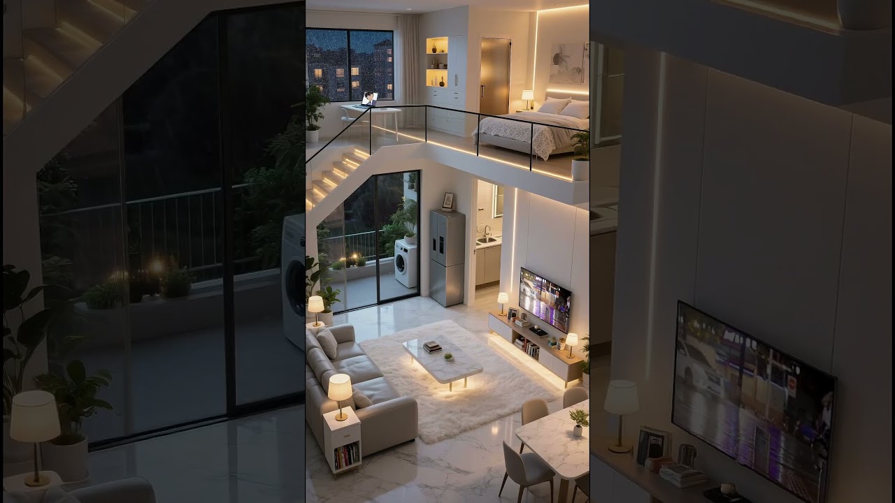 在這座靜謐的 Loft 公寓裡，燈光柔和、動線俐落，擁有一個可以安放疲憊靈魂的角落。逃離城市的吵鬧，享受只屬於自己的療癒時光。