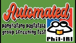 Automated Phil-IRI screenshot 4
