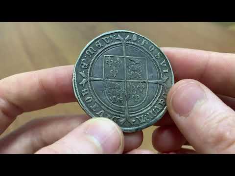 1 Крона 1552 года короля Эдуарда VI Тюдора. Англия. Серебро 925 пробы - 30.96 грамм. Редкость - RRR!