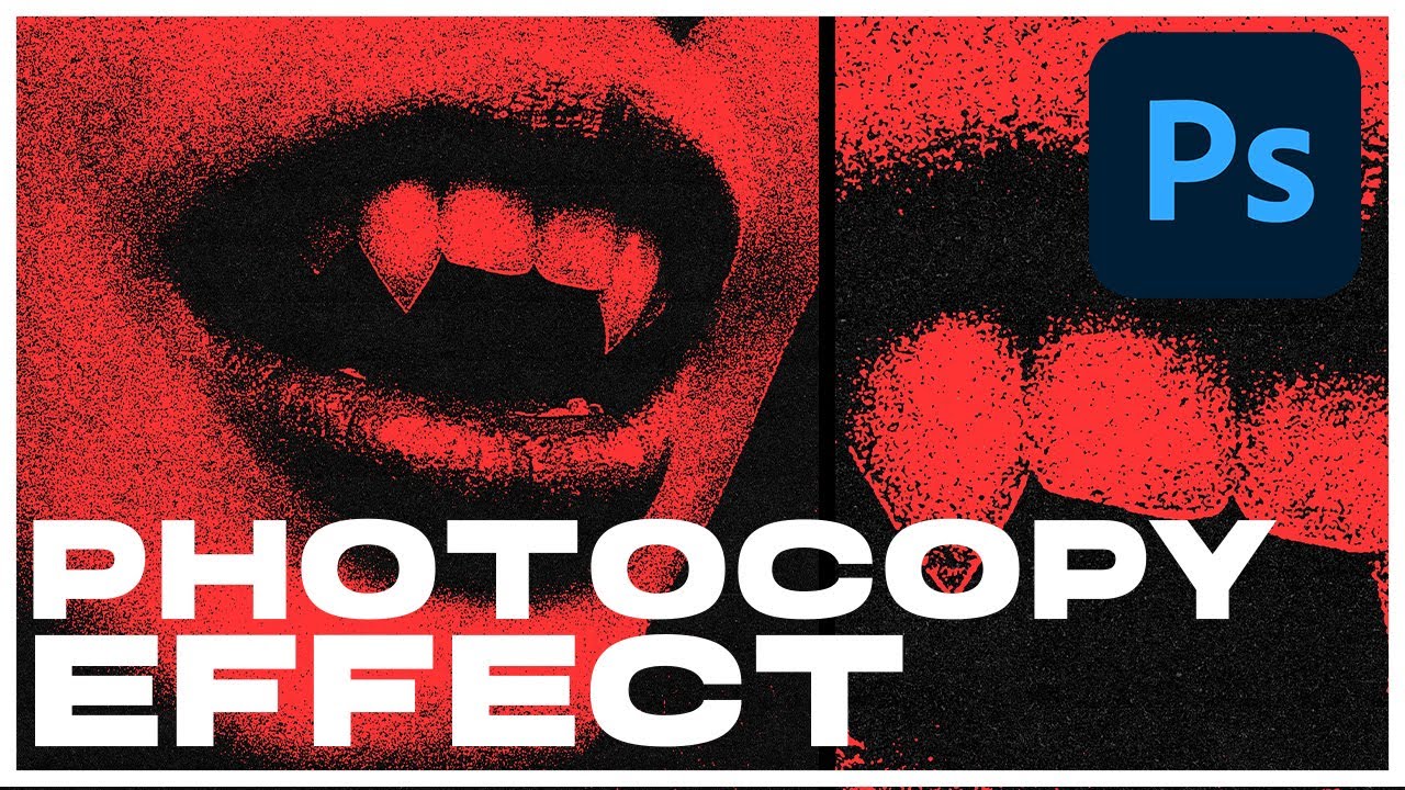 Realistic PHOTOCOPY EFFECT QUICK  EASY  Photoshop Tutorial