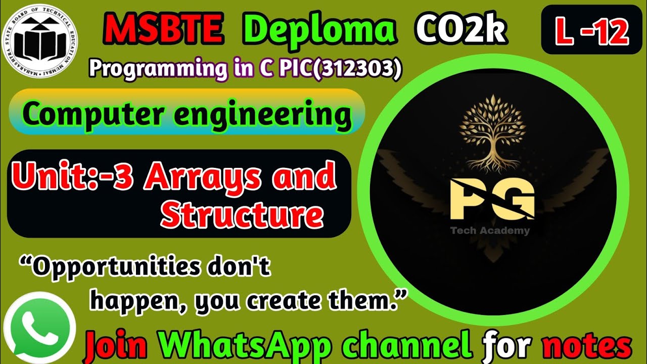 PIC C Programming Lecture 12 Structures in C | Structure Declaration ...