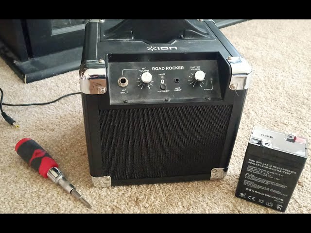 ION Audio Road Rocker Bluetooth Wireless Speaker: Battery Change