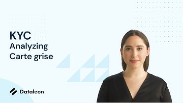 How to analyze a vehicle registration document (Carte grise) using the Dataleon platform