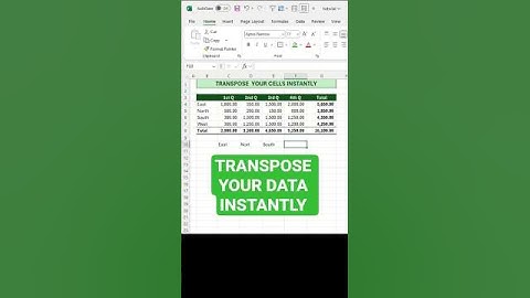 Transpose your data instantly in Excel. #excelshortcuts #exceltips #exceltricks #spreadsheetmagic