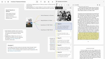 Mindmap, PDF annotation in Noteey