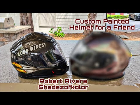 Custom Airbrushed Helmet Surprise for a Friend | Airbrush by Robert Rivera (Shadezofkolor) - YouTube Custom Airbrushed Helmet Surprise for a Friend | Airbrush by Robert Rivera (Shadezofkolor) - YouTube
