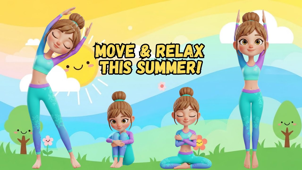 Yoga for Kids | Stay Active & Calm During Summer Break 🌞 Fun & Relaxing Yoga for Children