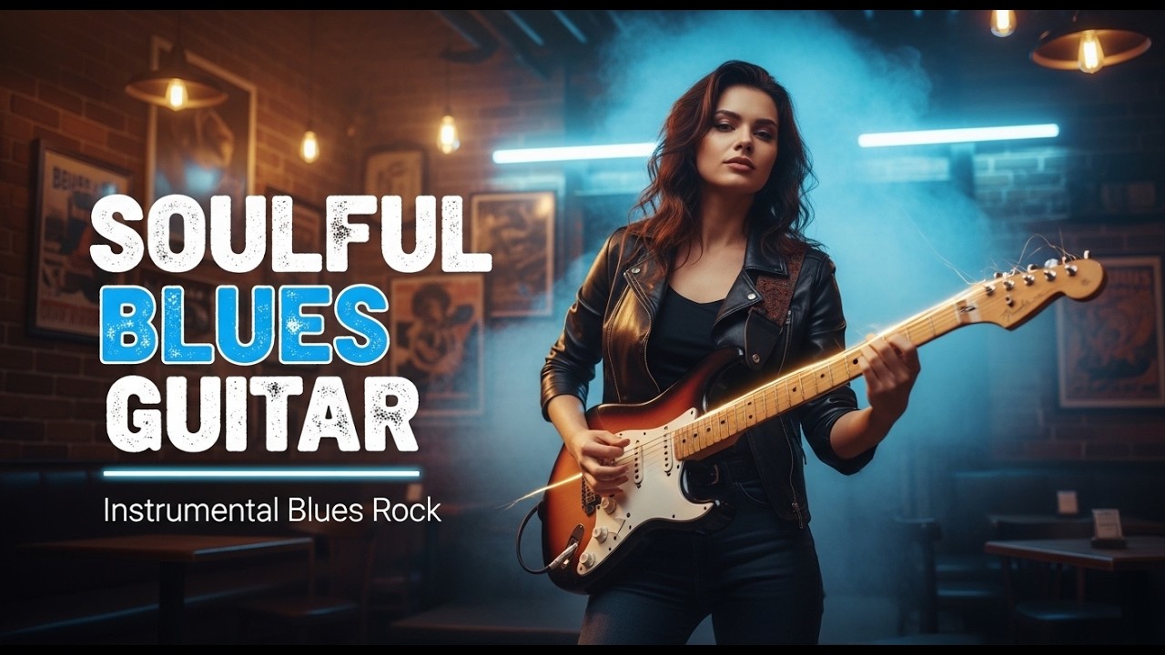 SOULFUL BLUES GUITAR Journey – Slow Crying Solos for Study & Chill | Instrumental Blues Rock