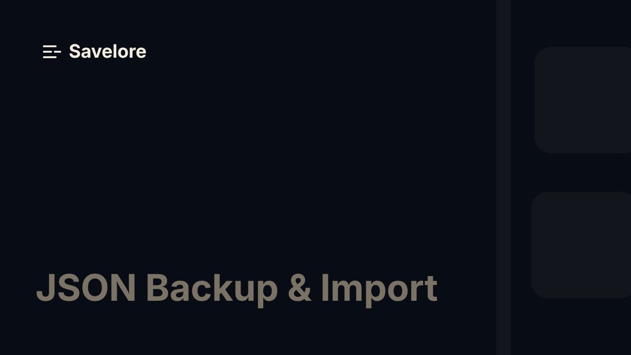 Export & Import Your Entire AI Library as JSON - Backup Everything (Pro ...
