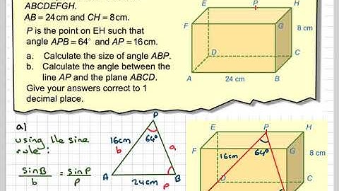 3d trigonometry in a cuboid