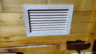 CNC Made || Wooden louvered vent grid