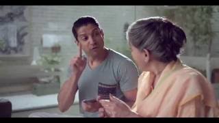 Indusind Bank - Finger Print Banking - Aunty TVC (Farhan + Ratna Pathak)