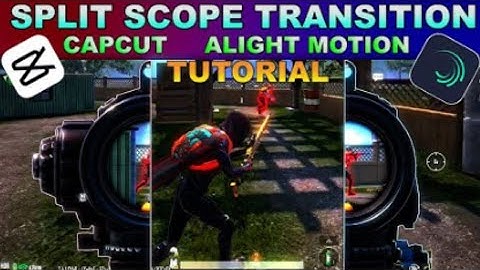 Split scope transition capcut and alight motion tutorlal full video in pubg mobile 📲