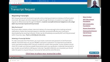 How to Request Official Transcripts - WCC Dual Enrollment