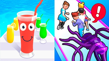 Juice Run VS Alien Run - All Levels SpeedRun Gameplay Android iOS Ep1