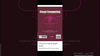 Cloud Computing/gtu/BE/sem 7/Computer science and engineering book pdf