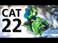 Arctic Cat 2022 mountain sleds in action