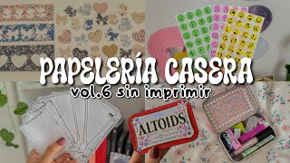 ♡Haz tu propia papelería | Papelería Casera VOL. 6 sin imprimir