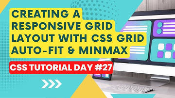 Creating a Responsive Grid Layout with CSS Grid Auto-Fit & Minmax || Hindi/Urdu | CSS Tutorial #27