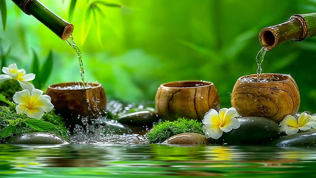 Звук воды и барабан для снятия стресса |  Исцеление души