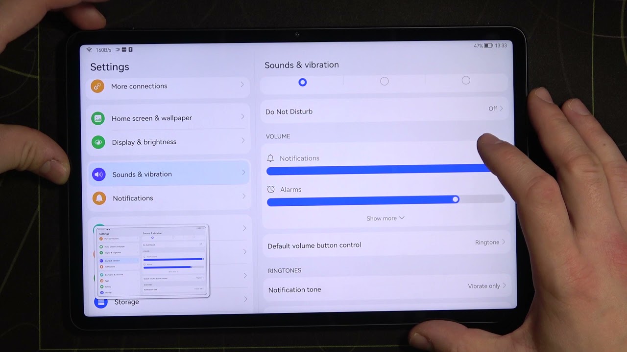 Как изменить управление клавишами громкости на Huawei MatePad 11 — Управление кнопками громкости