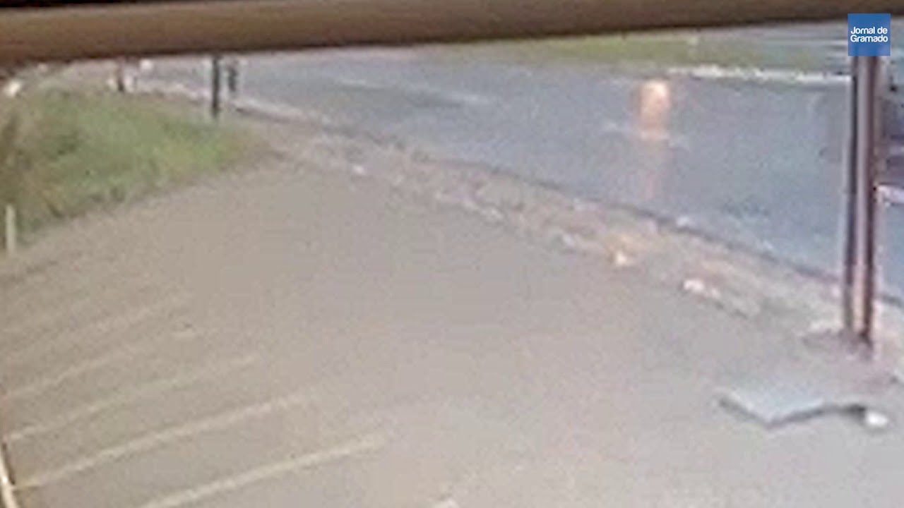 Flagrante de atropelamento em Gramado