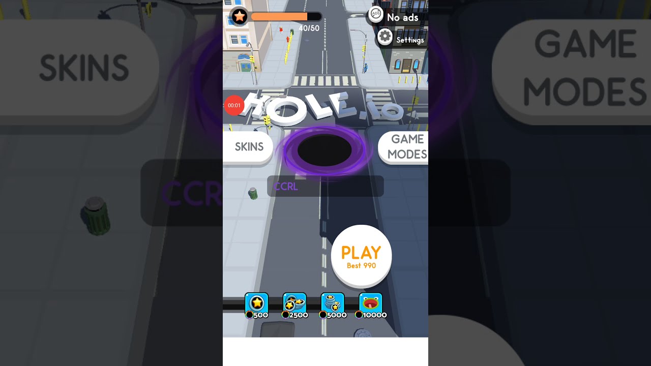 Hole.io Part-3, Voodoo games | CCRL ANDROID GAMING - YouTube