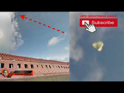 UFO Fleet Over Fort Jefferson, Key West, Florida, Google Earth, UFO Sighting News.