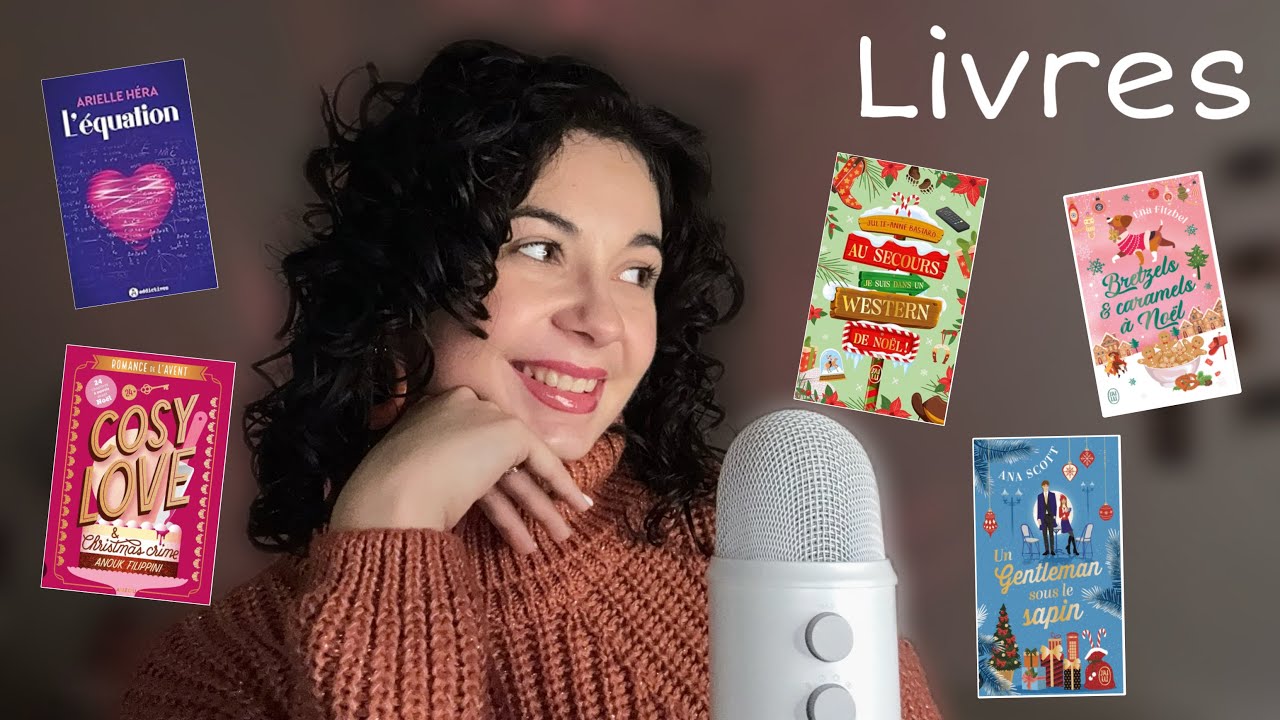 • ASMR FR • Mes LECTURES de NOVEMBRE à DÉCEMBRE • (romance, Noël ) 📚❤️