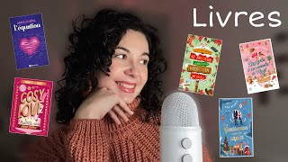 • ASMR FR • Mes LECTURES de NOVEMBRE à DÉCEMBRE • (romance, Noël ) 📚❤️