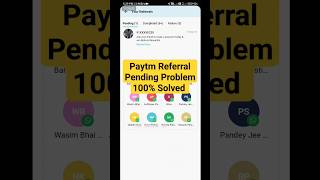 Paytm Referral Cashback Pending Problem 100% Solved | Paytm Refer And Earn Pending Problempaytm