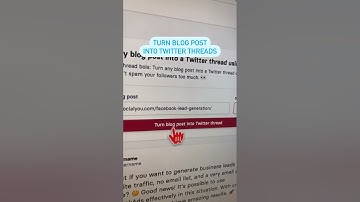 FREE AI Tool To Turn Blogs Into Twitter Threads