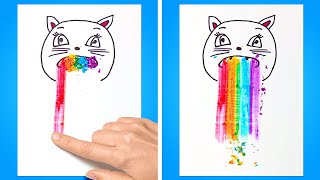 EASY DRAWINGS EVERYONE CAN REPEAT || FUN ART IDEAS YOU SHOULD TRY