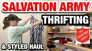 I ALWAYS CATCH FLAK ABOUT THIS! THRIFTING/THRIFT WITH ME IN SALVATION ARMY + STYLING MY THRIFT HAUL