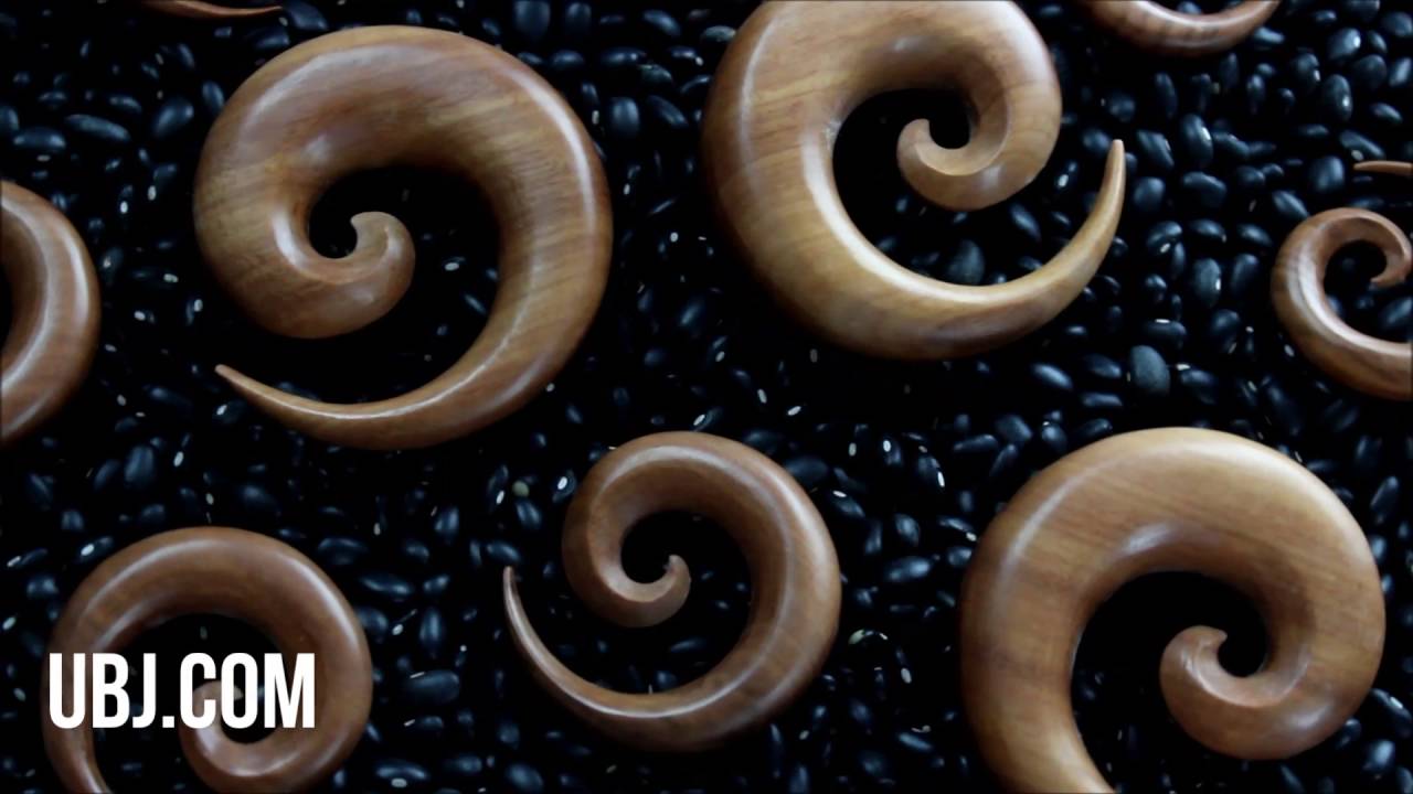 Saba Wooden Spirals (8G - 3/4
