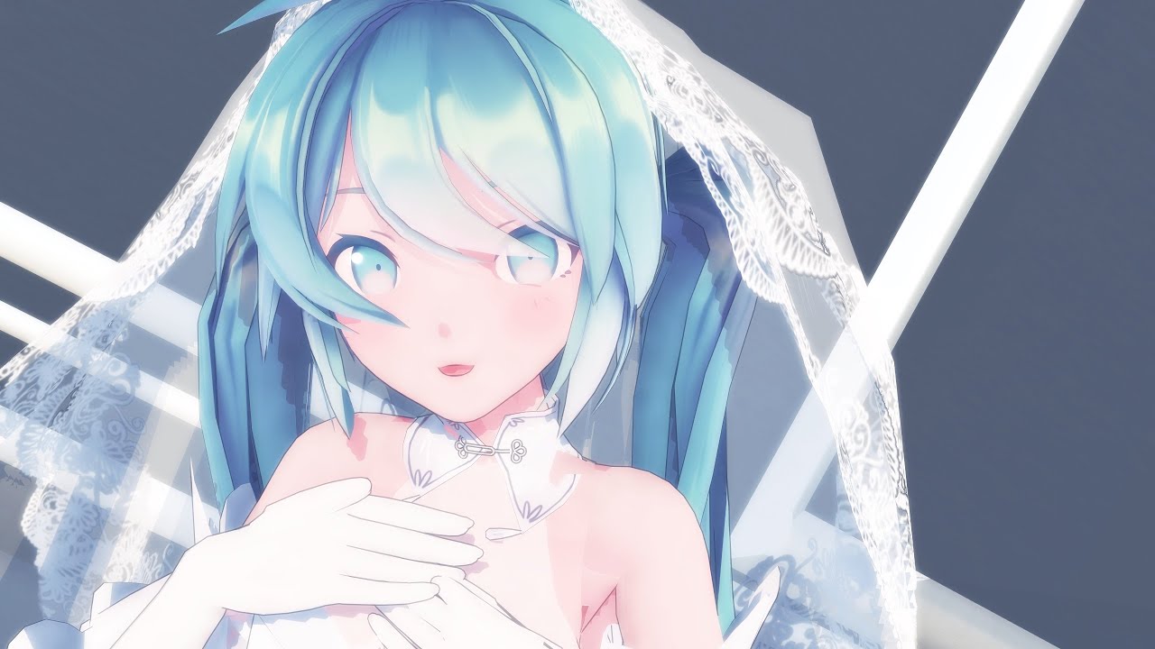 【MMD】『Snow Fairy Story』by Sour式初音ミク(ウェディングドレス)【4K】