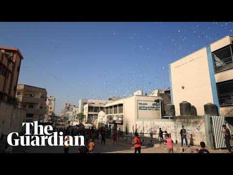Israeli army drops evacuation leaflets over Gaza City as residents flee