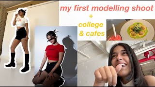 MY FIRST MODELLING SHOOT | college viva, classes, cafes & more!!