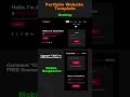 Clean Portfolio Website Using HTML & CSS | FREE Source Code
