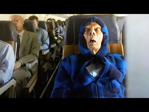 she never got off the plane...