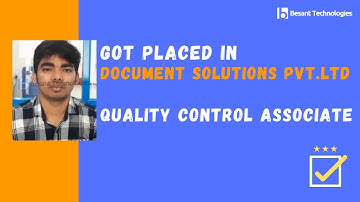 Besant Technologies BTM Reviews | AMAR  2019 Passed Got Placed as QA Tester | Success story