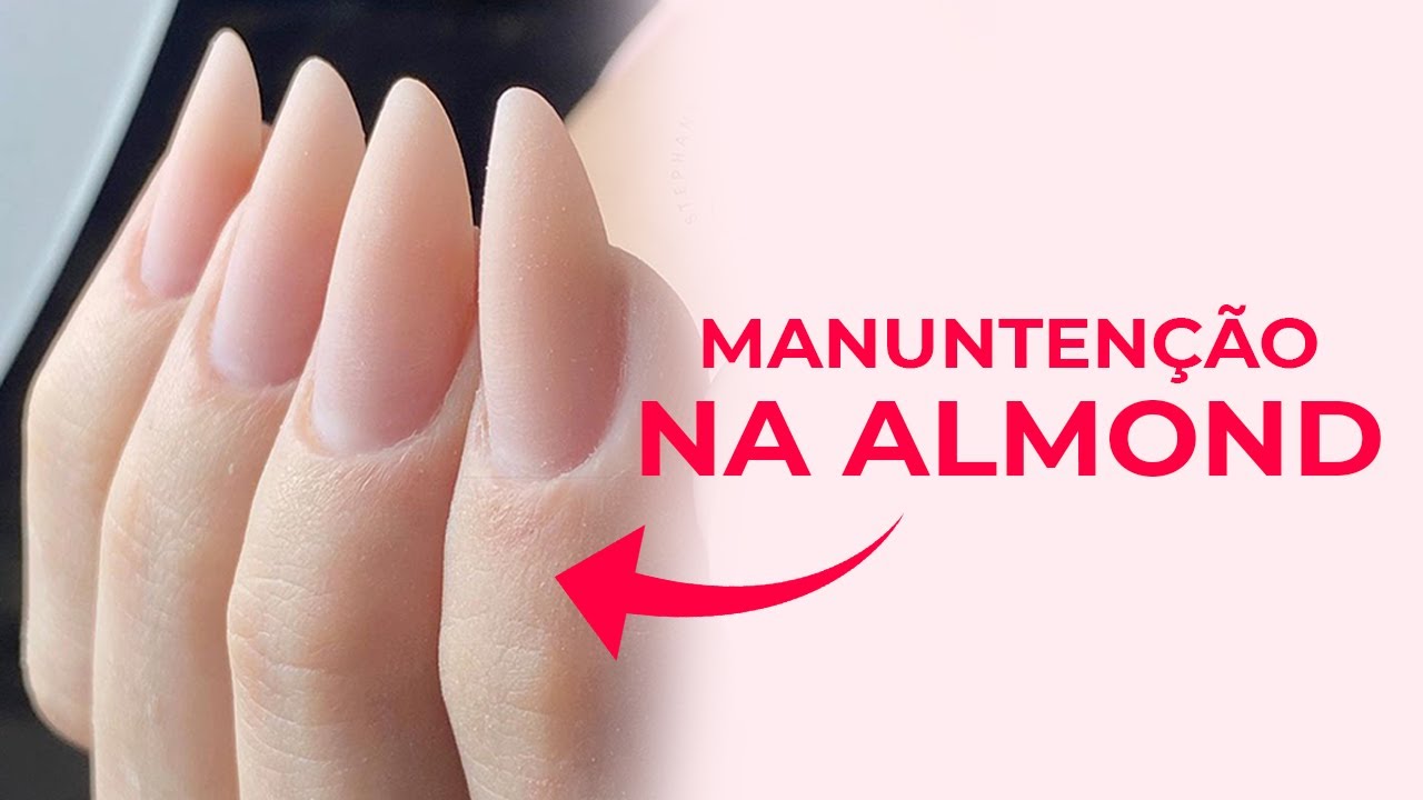 Manutenção rápida e fácil da unha Almond